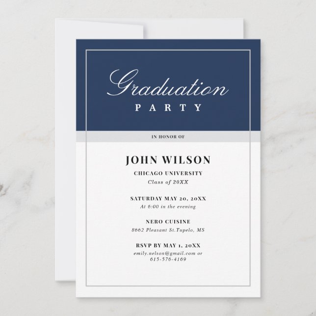 Graduation Party Invitation (Front)