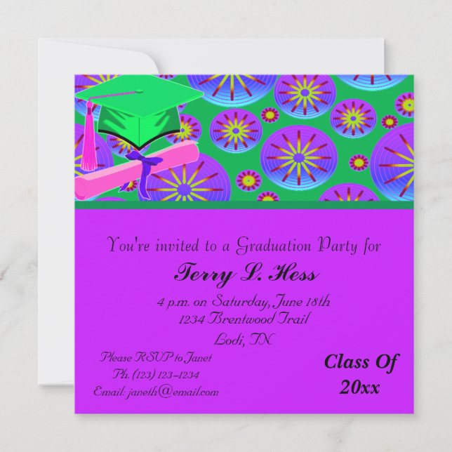 Graduation Party Invitation (Front)