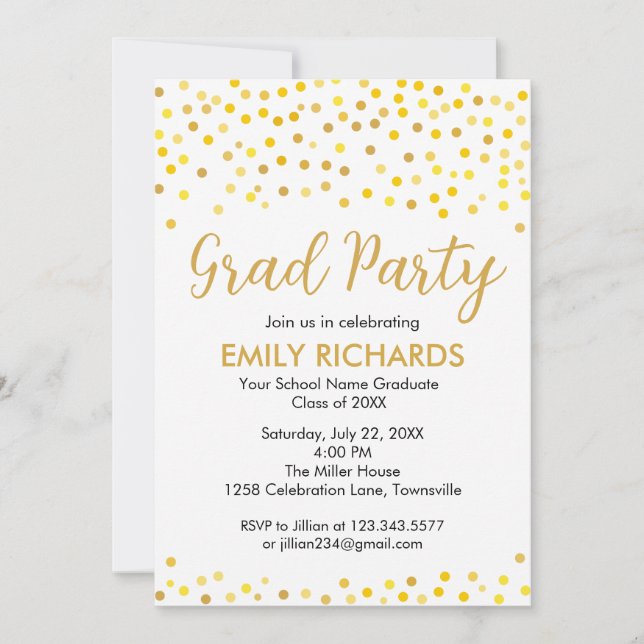 Graduation Party Invitation (Front)
