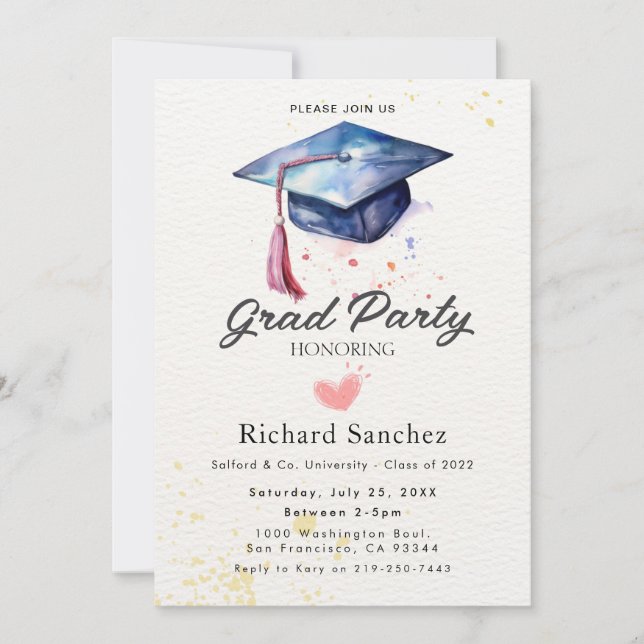 Graduation Party Invitation (Front)
