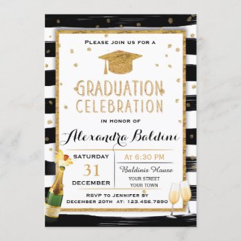 Graduation Party Invitation by NellysPrint at Zazzle
