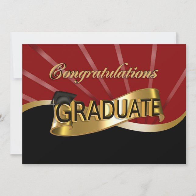 Graduation party invitation (Front)