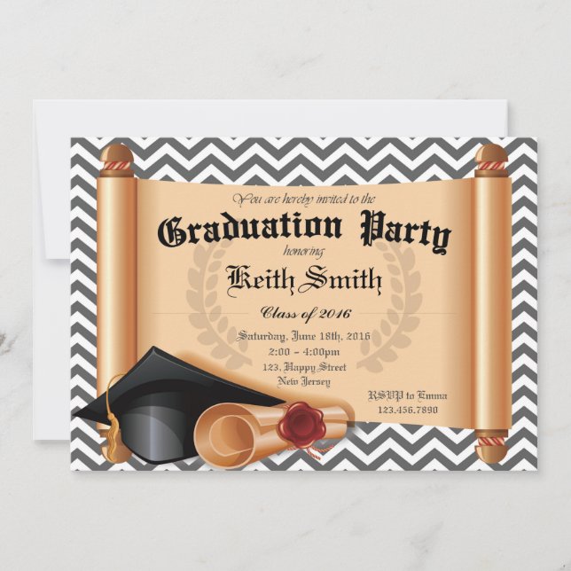 Graduation Party Invitation (Front)