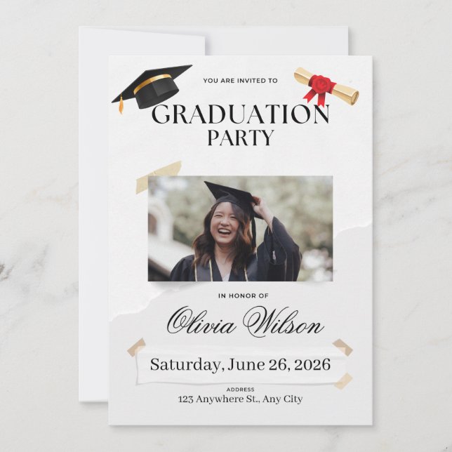 Graduation Party Invitation (Front)