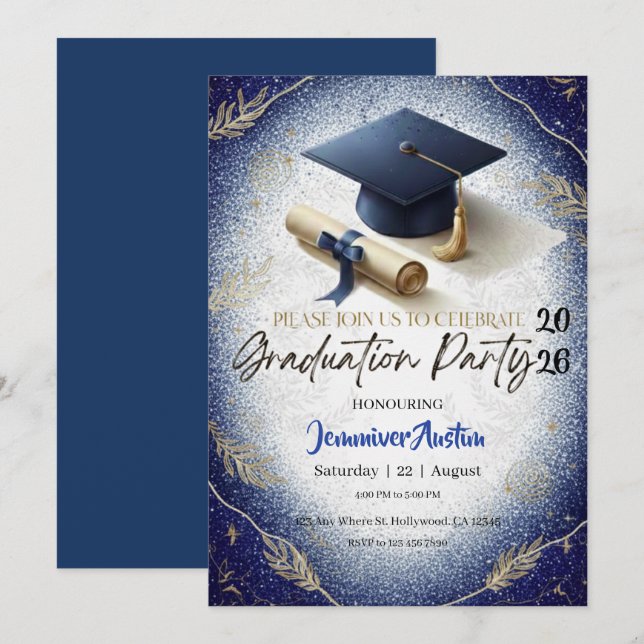 Graduation Party Invitation (Front/Back)
