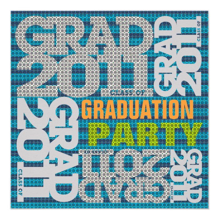 Graduation Party Invitation 2011 Blue 3