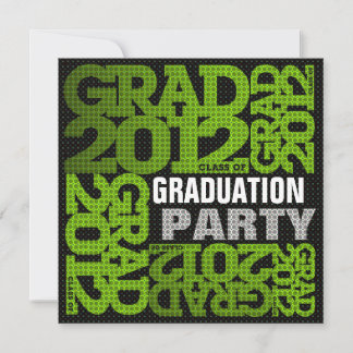 Graduation Party Invitation 2012 Green 2