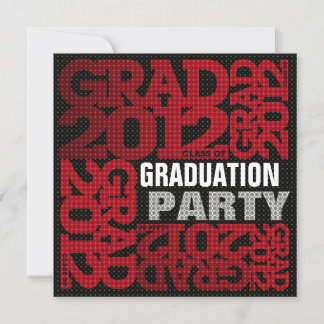 Graduation Party Invitation 2012 Red 2