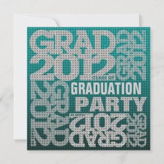 Graduation Party Invitation 2012 Teal 1