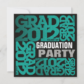 Graduation Party Invitation 2012 Teal 2