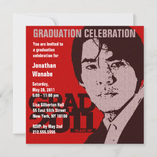 Graduation Party Invitation Add Cartoon Image 1