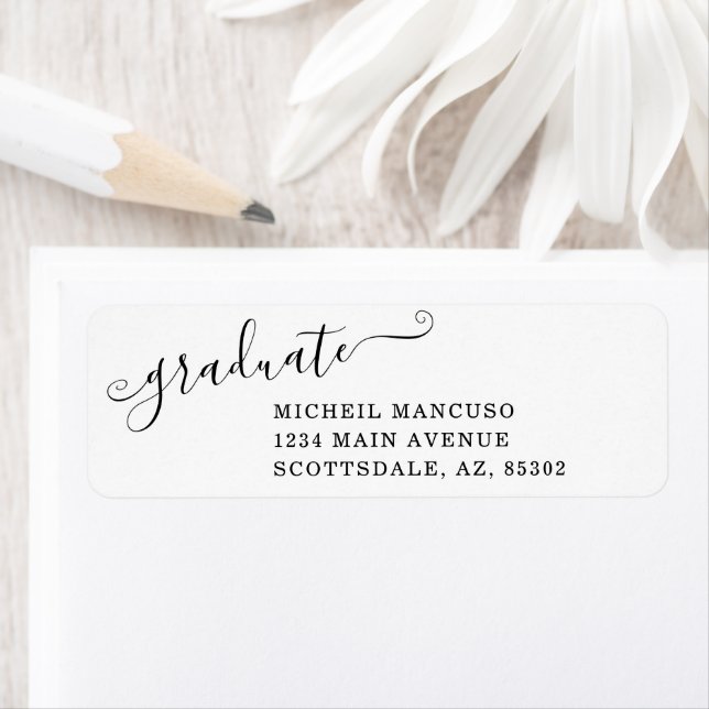 Graduation Party Invitation / Announcement Address Label (Insitu)