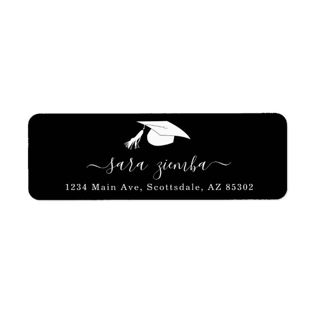Graduation Party Invitation / Announcement Address Label (Front)