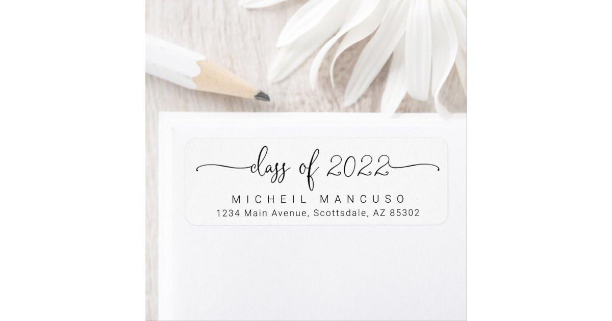 Graduation announcement address labels