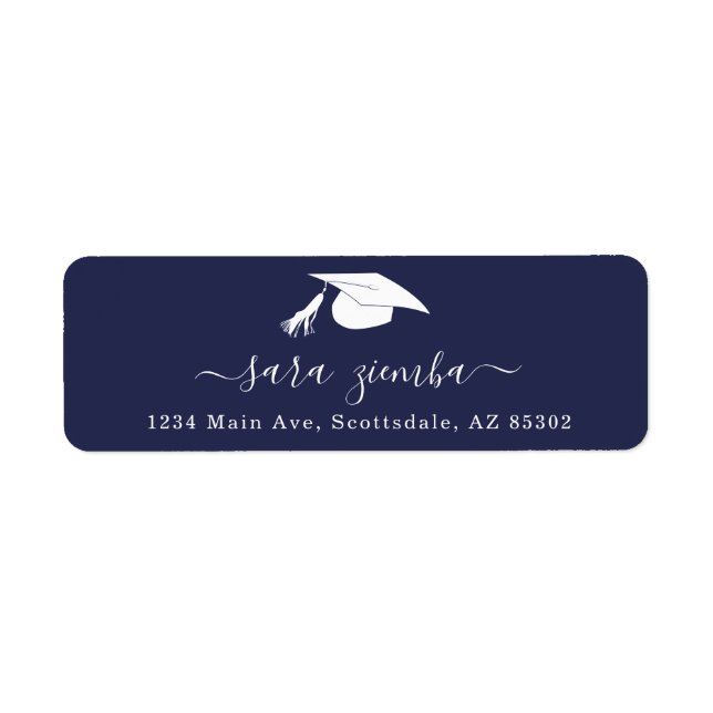 Graduation Party Invitation / Announcement Address Label (Front)