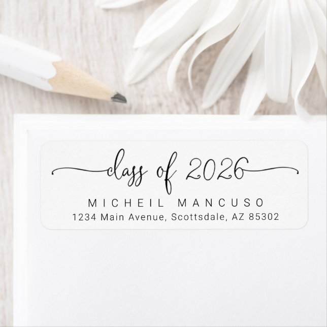 Graduation Party Invitation / Announcement Address Label (Insitu)