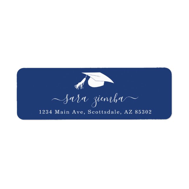 Graduation Party Invitation / Announcement Address Label (Front)