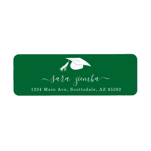 Graduation Party Invitation / Announcement Address Label (Front)