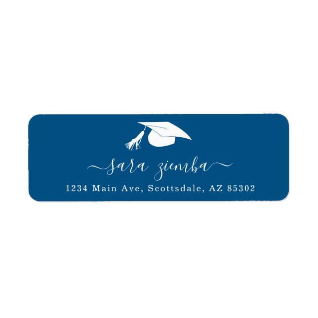 Graduation Party Invitation / Announcement Address Label (Front)