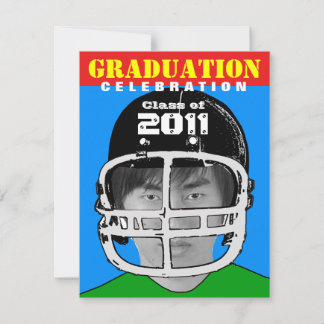 Graduation Party Invitation Athlete Photo Insert 1