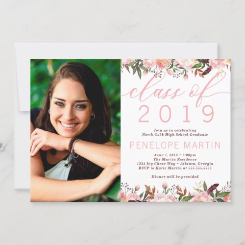 Graduation Party Invitation Boho Invitation