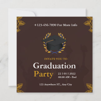 graduation party invitation for class