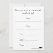 Graduation party Invitation for twins (Back)