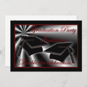 Graduation party Invitation for twins (Front/Back)