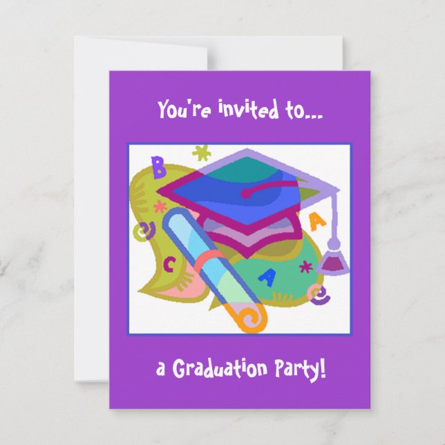 Graduation Party Invitation - Grade/Middle School (Front)