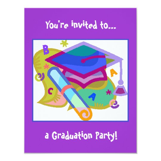 Graduation Party Invitation Grade Middle School Zazzle Graduation Party Invitation Grade Middle School