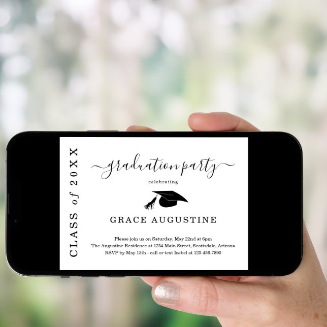 Graduation Party Invitation Insert (Front Digital)