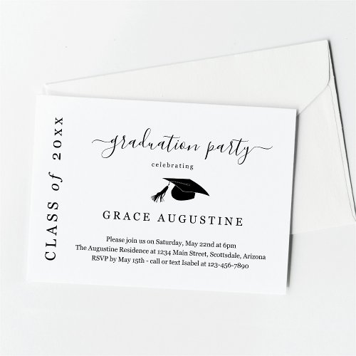 Graduation Party Invitation Insert