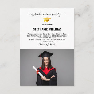 Graduation Party Invitation Insert