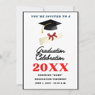 Graduation party invitation. invitation