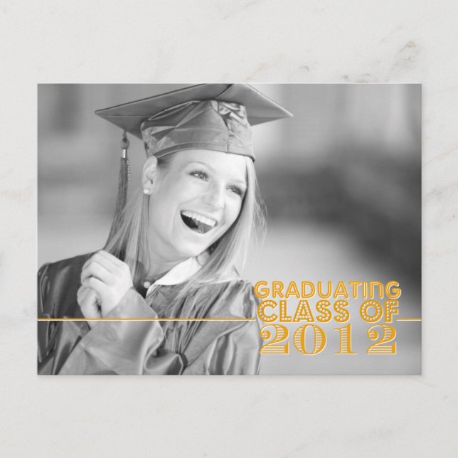 Graduation Party Invitation Postcard (Front)