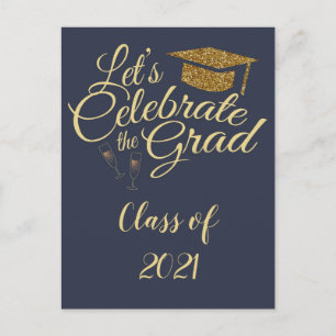 Graduation Party Invitation Postcard