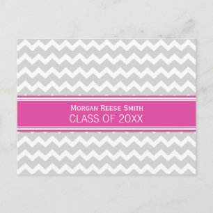 Graduation Party Invitation Postcard Chevron