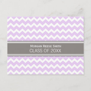 Graduation Party Invitation Postcard Chevron