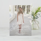Graduation Party Invitation Script with Photo (Standing Front)