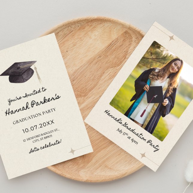 Graduation Party Invitation Template (5x7") (Creator Uploaded)