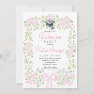 Graduation Party Invitation, Wildflower Graduation Invitation