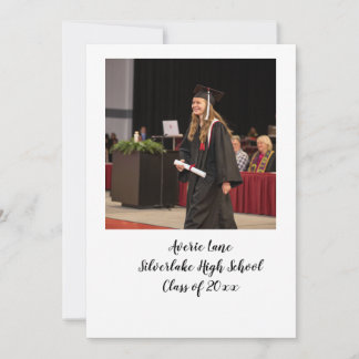 Graduation Party Invitation with Arch Photo