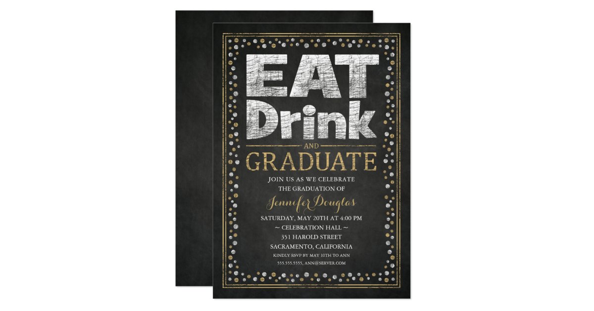 Graduation Party Invitations Unique Funny Grad | Zazzle.com