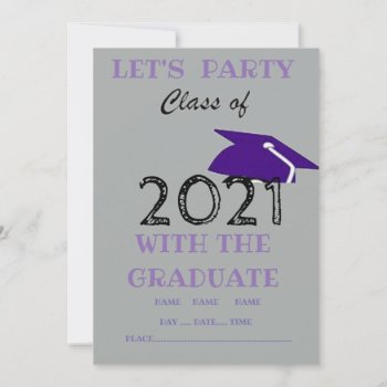 Graduation Party Invite by CREATIVEPARTYSTUFF at Zazzle
