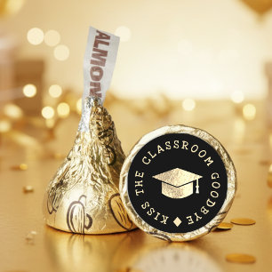 Graduation Party Kiss the Classroom Goodbye Gold Hershey®'s Kisses®