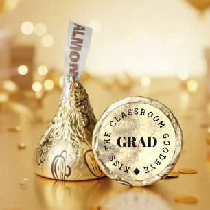 Graduation Party Kiss the Classroom Goodbye Gold Hershey®'s Kisses®