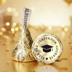 Graduation Party Kiss the Classroom Goodbye Gold Hershey®'s Kisses®