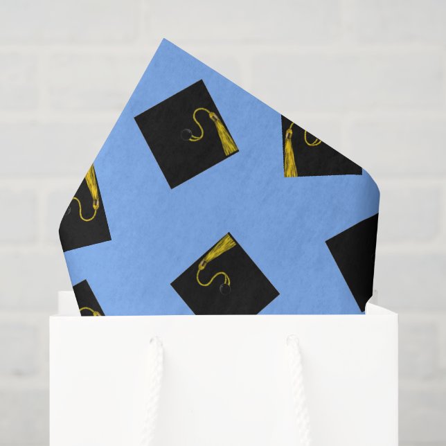Graduation Party Light-Blue Tissue Paper (Gift Bag)
