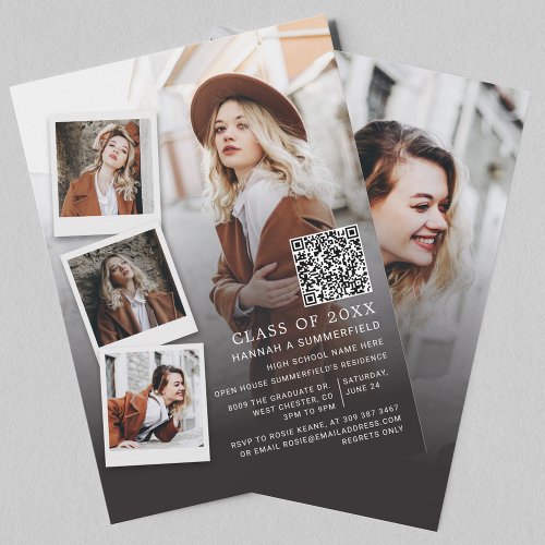 Graduation Party Multi Photo QR Code Grad 2025