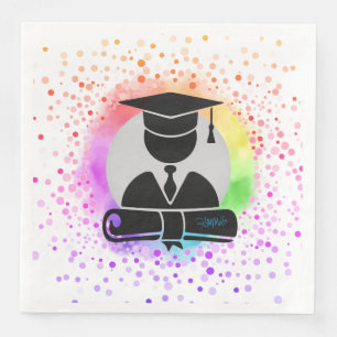 Graduation Party Napkin Cap and Gown HAMbyWG